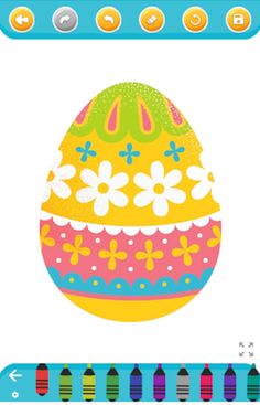 Easter Eggs - Coloring - Screenshot 2