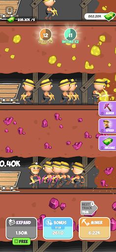 Miner Clickers: Gold & Gem - Screenshot 4