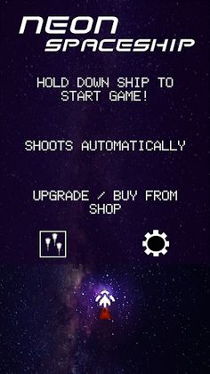 Neon Spaceship - Screenshot 3