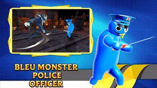 BLUE MONSTER POLICE OFFICER - Screenshot 1