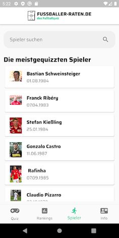 Fußballer raten - das Fußballq - Screenshot 2