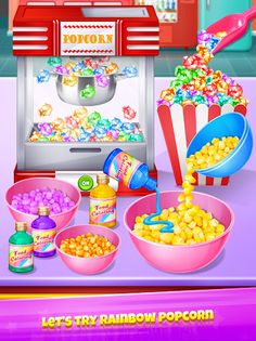 Popcorn Maker - Rainbow Food - Screenshot 3