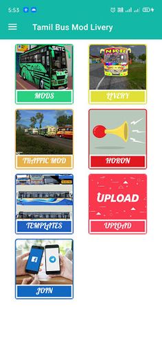 TAMIL BUS MOD LIVERY | INDONES - Screenshot 1