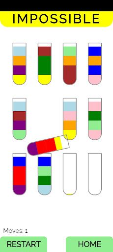 فرز المياه الملونه Water Sort - Screenshot 4