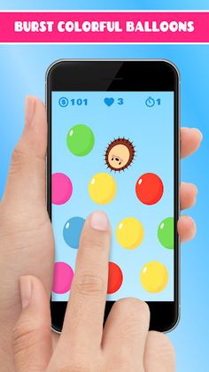 Hedgy Pop. Hedgehog balloons - Screenshot 2
