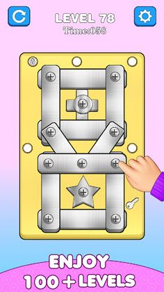 Screw Nuts & Bolts Pin Puzzle - Screenshot 4