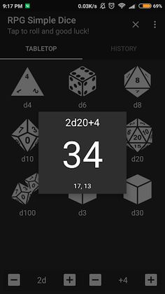 RPG Simple Dice - Screenshot 2