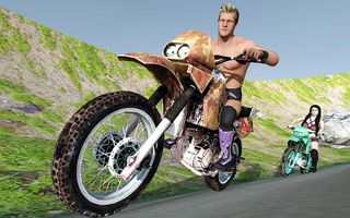 Wrestlers Moto Stunts Racer - Screenshot 1