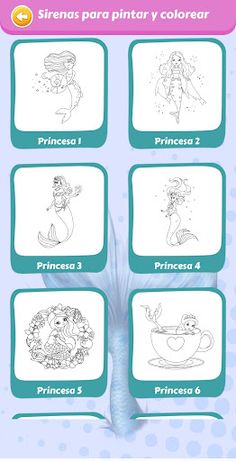 Mermaids to paint and color - Screenshot 2
