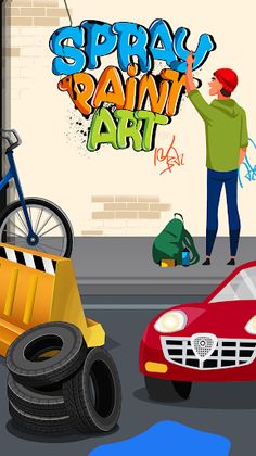 Graffiti-Spray Paint Art - Screenshot 1