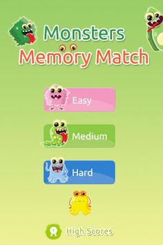Monsters Memory Match - Screenshot 1