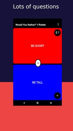 Would you rather? - 2 options - Screenshot 1