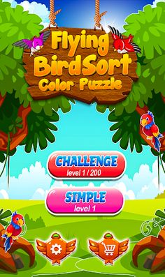 Color Bird Puzzle Sort: Birds - Screenshot 1