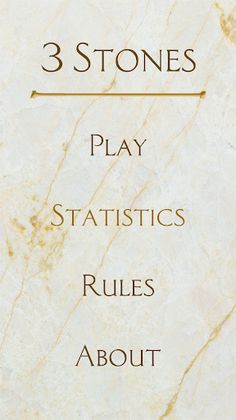 3 Stones Game - Screenshot 1