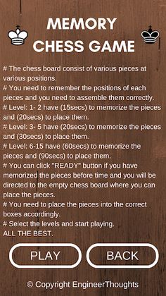 Memory Chess Game - Screenshot 4
