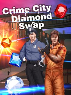 Crime City Diamond Match - Screenshot 1