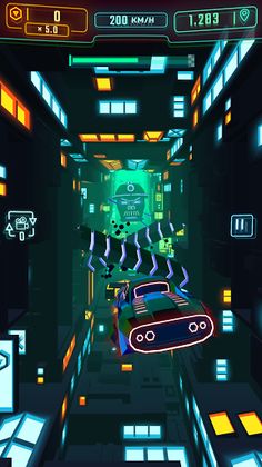 Neon Flytron: Cyberpunk Flight - Screenshot 2