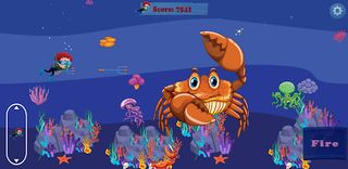 Scuba Monster Hunting Game 2D - Screenshot 2