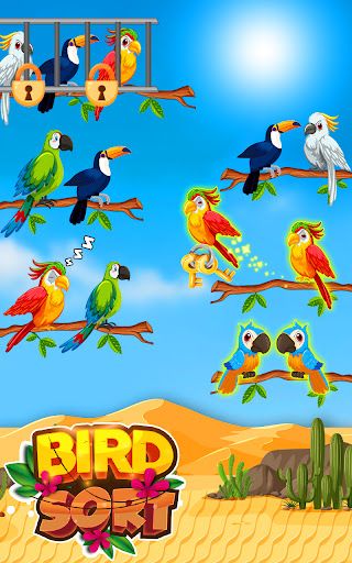 Bird Sort Color Match Games - Screenshot 2