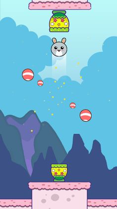 Kawaii Up Jump : Endless Adven - Screenshot 1