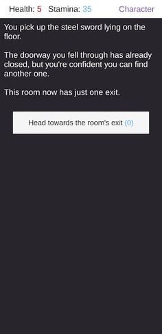 Purple Eyes - Text-based rogue - Screenshot 2