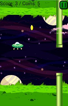 Flappy Space Grace - Screenshot 2