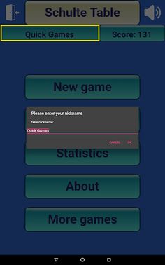 Schulte Table - Screenshot 4