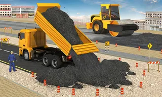 Highway Construction Games 3d - Screenshot 1