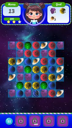 Galaxy Smash - Match 3 puzzle - Screenshot 1