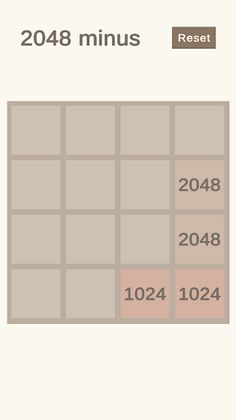 2048 minus - Screenshot 1