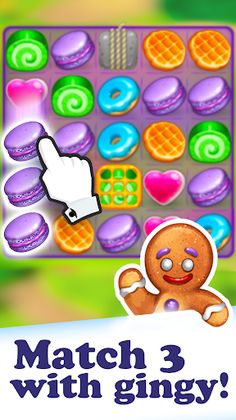 Gingy Story Deluxe: match 3 - Screenshot 1
