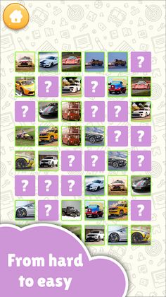 Cars Memory Match for kids - Screenshot 3
