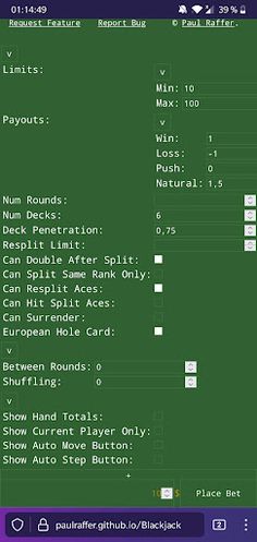 Blackjack - Screenshot 1