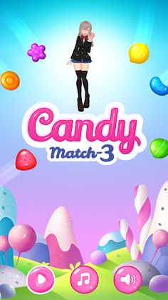 Beauty Candy Match 3 Puzzle - Screenshot 1