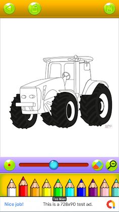 tractor coloring book - Screenshot 3