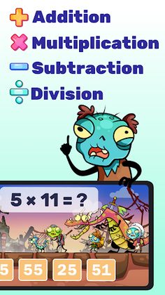 Math games: Zombie Invasion - Screenshot 3