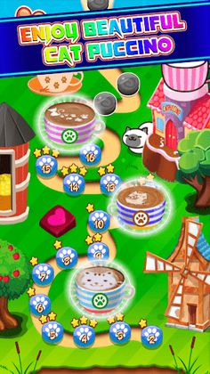 Cat Puccino anti stress games - Screenshot 2