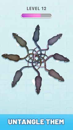 Untangle Rat King - Screenshot 1