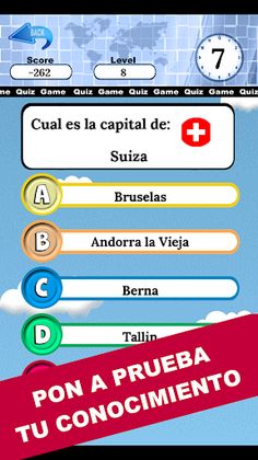 quiz paises capitales banderas - Screenshot 3