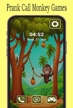 Fake Call Funny Monkey Games - Screenshot 1