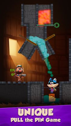 Loot Raccoon Pull the Pin Game - Screenshot 1