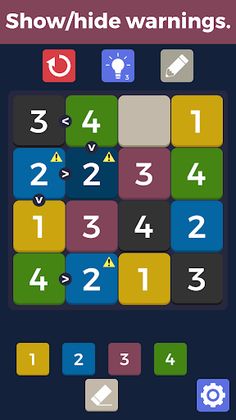 Inequality - Futoshiki - Screenshot 4