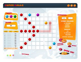 Lines - Super Balls - Screenshot 1