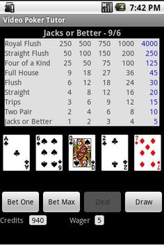 Video Poker Tutor - Screenshot 2