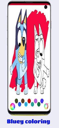 Coloring BOOK Bluey - Screenshot 3