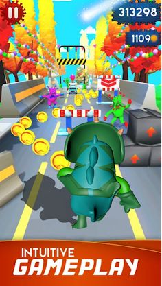 Subway Fall Hero Guys Run Rush - Screenshot 4