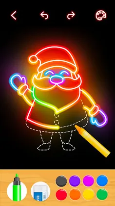 Draw Glow Christmas 2023 - Screenshot 2
