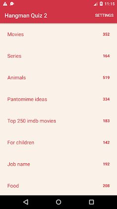 Hangman Quiz 2 - Screenshot 1