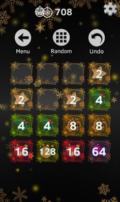 2048 Puzzle: 4 Christmas and N - Screenshot 3