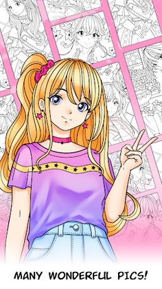 Anime Games Coloring Book - Screenshot 2
